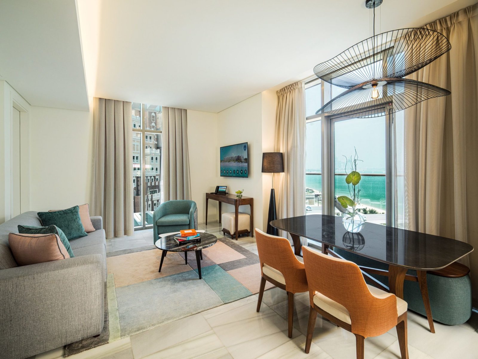 One Bedroom Suite with Kitchen, Balcony, Sofa Bed & Palm Sea View